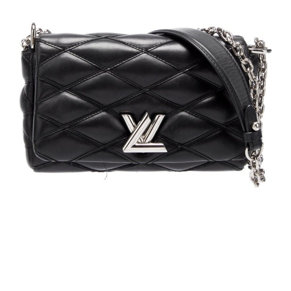 Louis Vuitton black lamb skin bag - Picture 4 of 10